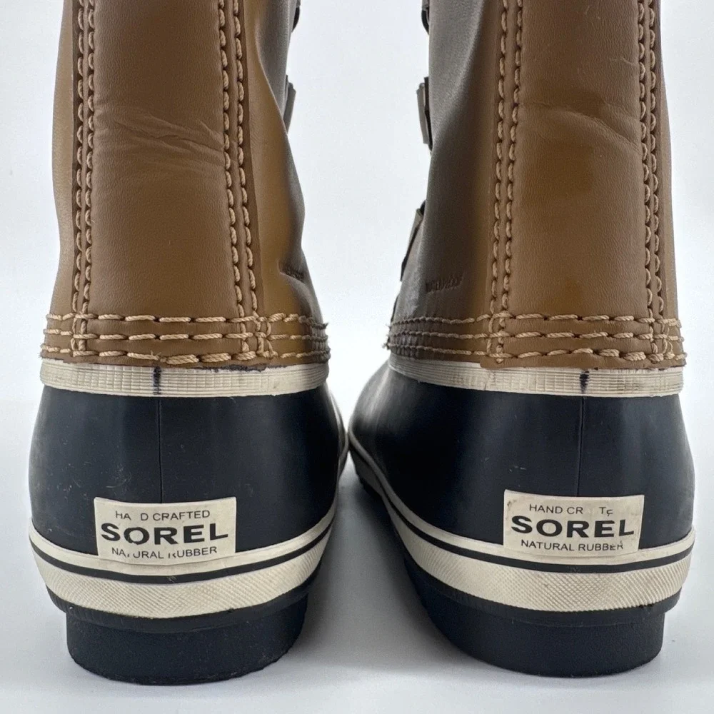 Sorel 1964 Pac 2 Women 6 Brown Black Waterproof Faux Fur Snow Winter Boots